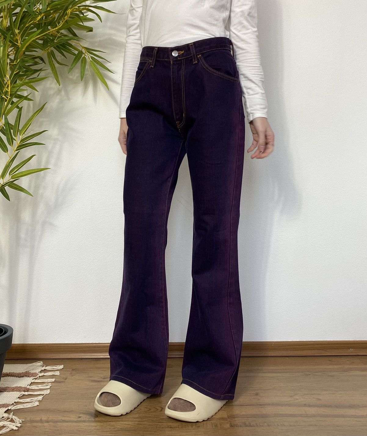 Wrangler 1990’s WASHER GRADIENT PURPLE/VIOLET WRANGLER JEANS Size 28" / US 6 / IT 42 - 2 Thumbnail