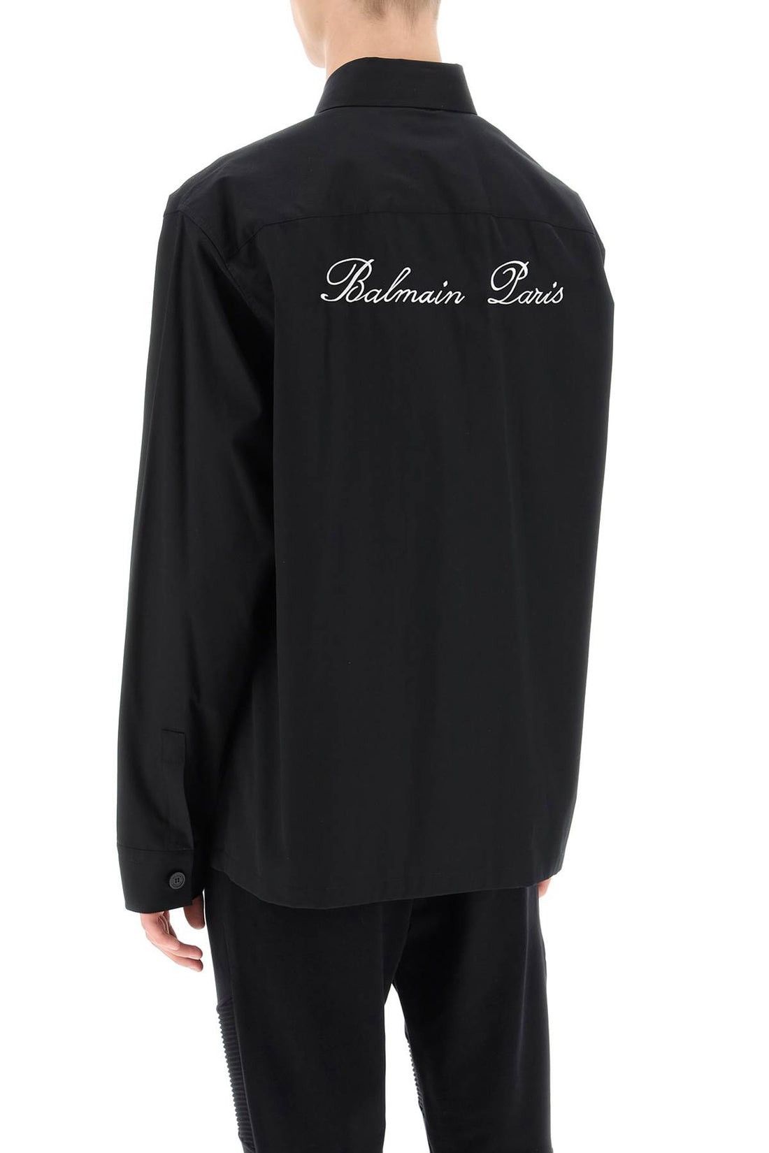 Balmain BALMAIN overshirt with logo embroidery Size US L / EU 52-54 / 3 - 3 Thumbnail