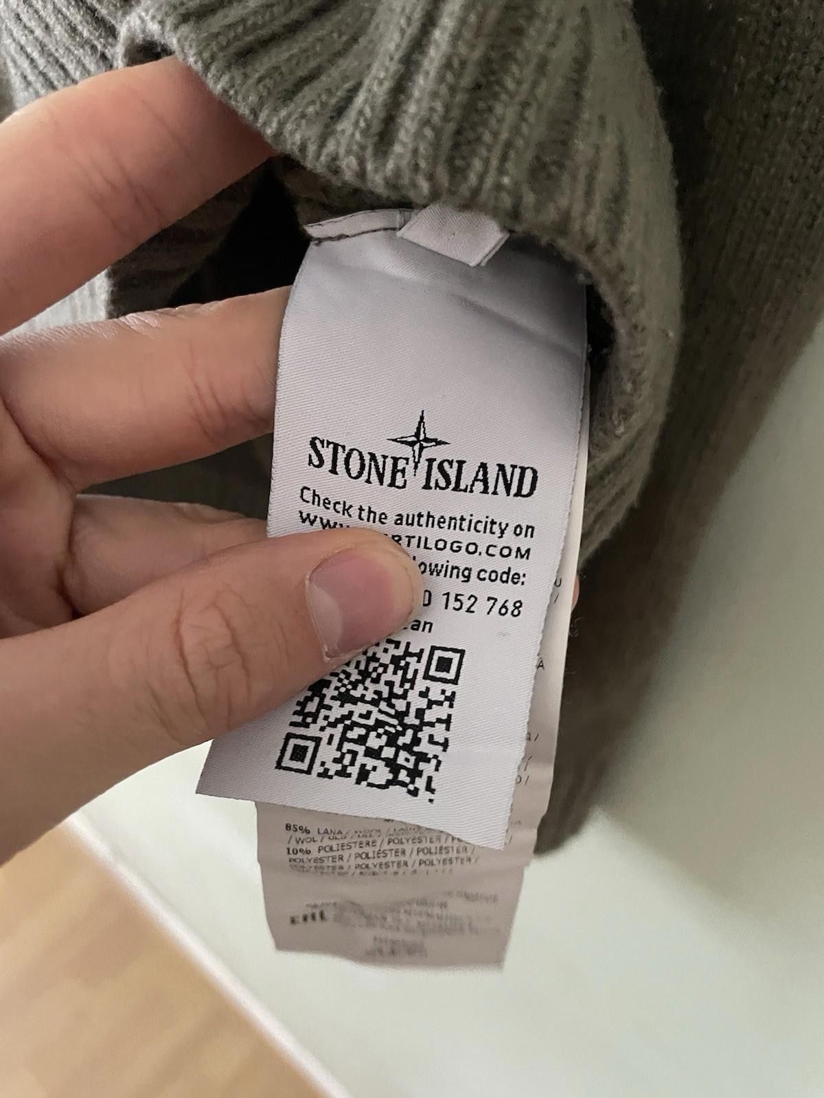Stone Island Stone Island Khaki Wool Quarter Zip Jumper Medium Size US M / EU 48-50 / 2 - 7 Thumbnail