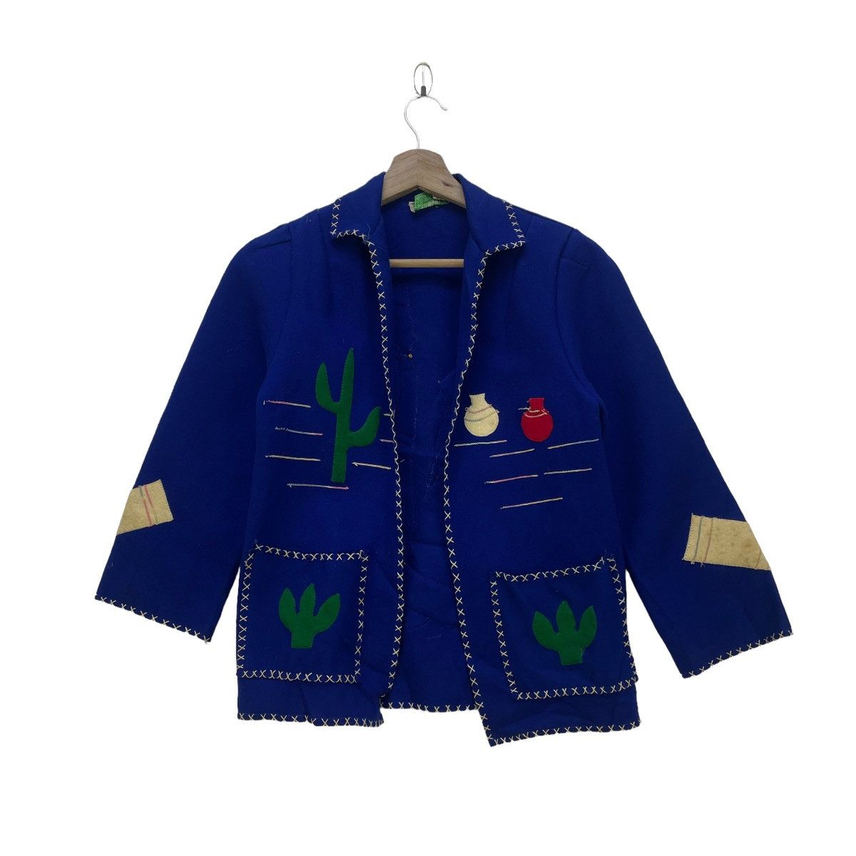 Designer × Vintage Vintage Crop Jacket Loving Couple Size XS / US 0-2 / IT 36-38 - 1 Thumbnail