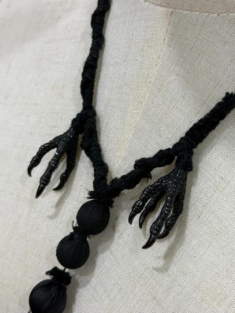 Undercover 06AW Eagle Claws Distressed Necklace