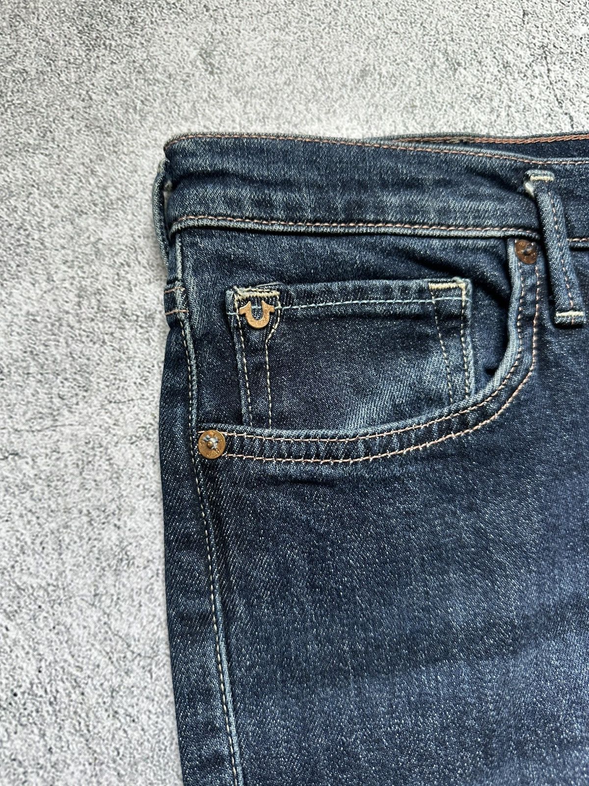True Religion Vintage True Religion Beige Washed Denim Jeans Y2K Size US 32 / EU 48 - 6 Thumbnail
