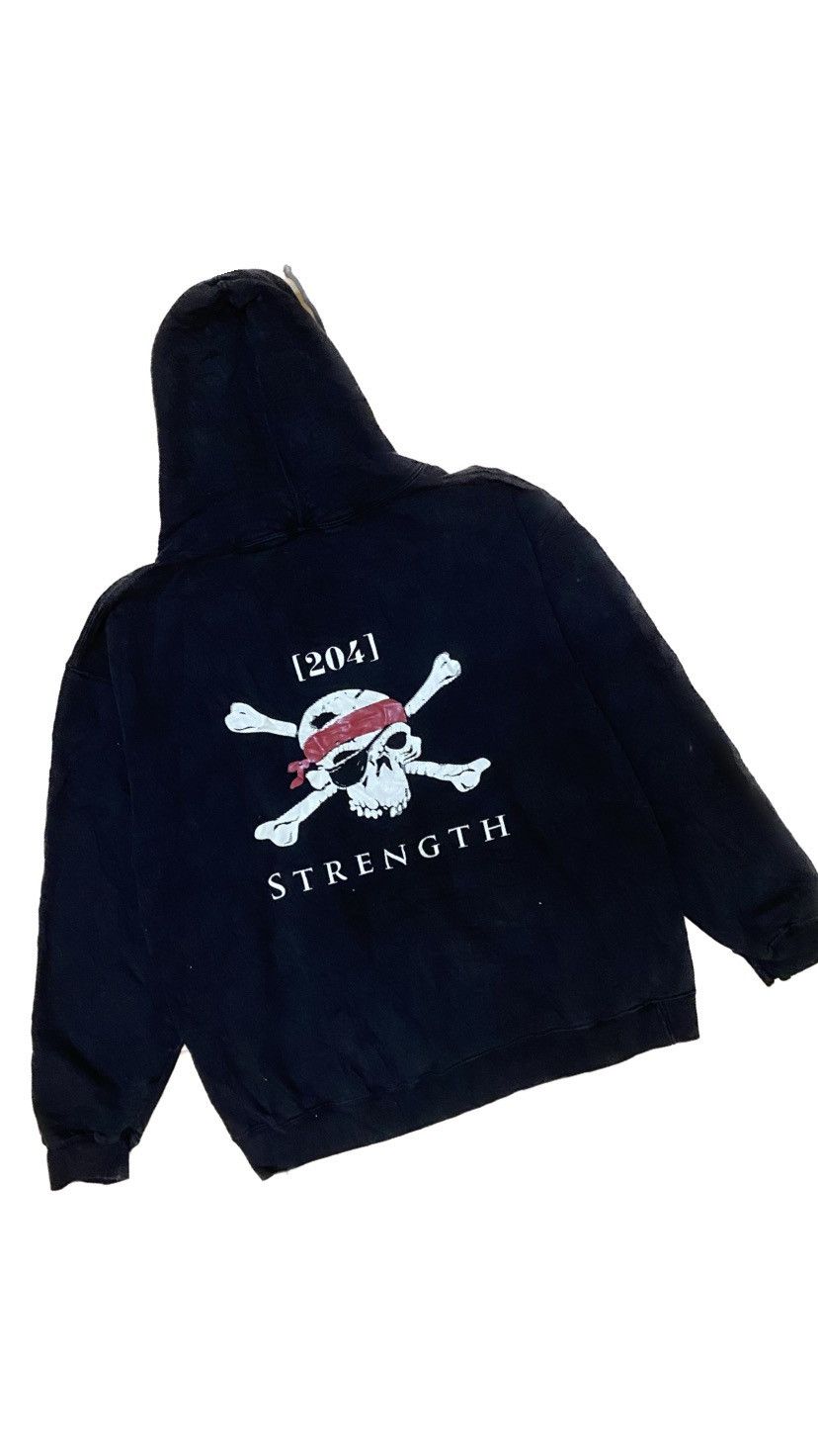 Alstyle 204 skulls Strength big logo hoodies Size US XL / EU 56 / 4 - 3 Thumbnail