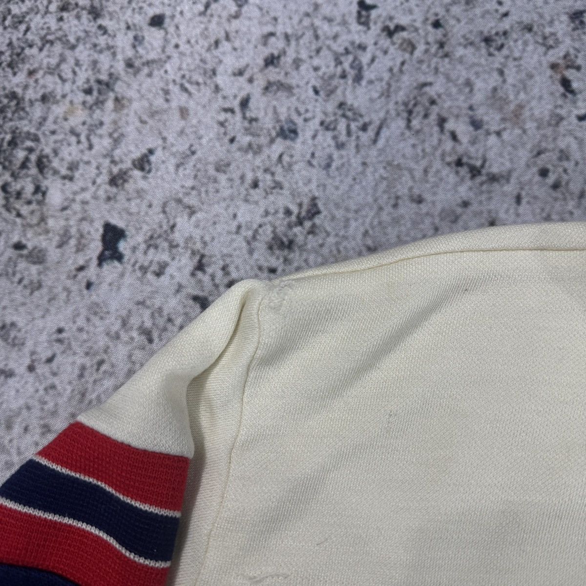 Vintage 80s Cotton Acrylic Striped Zip Up Track Jacket ERD Raimundo Size US L / EU 52-54 / 3 - 13 Thumbnail