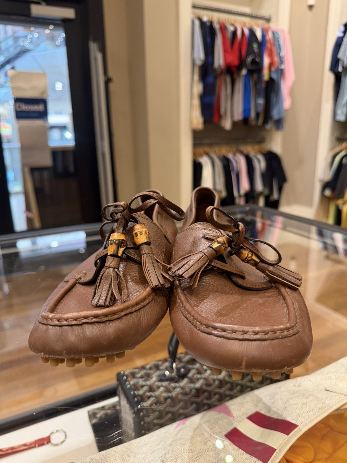 Gucci Gucci Leather Bamboo Tassel Loafers Size US 7.5 / EU 40-41 - 3 Thumbnail