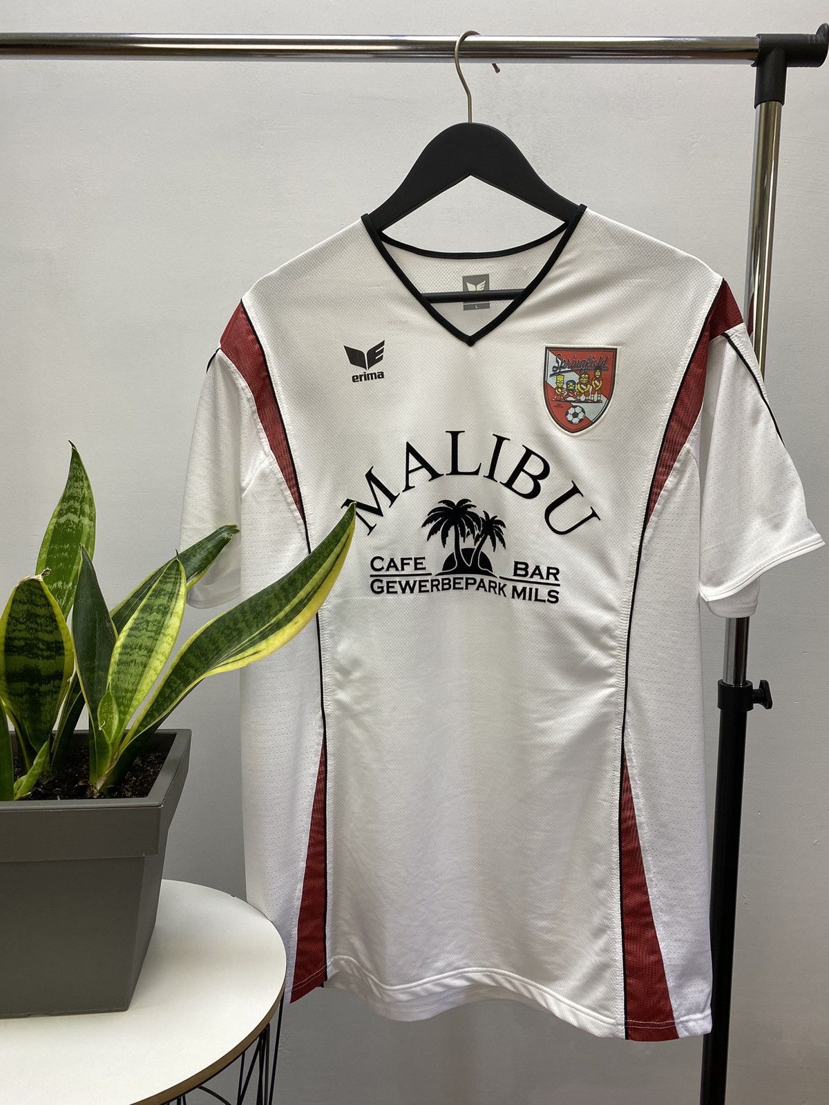 image of Erima Springfield 14 Skinner Soccer Jersey in White, Men's (Size Large)