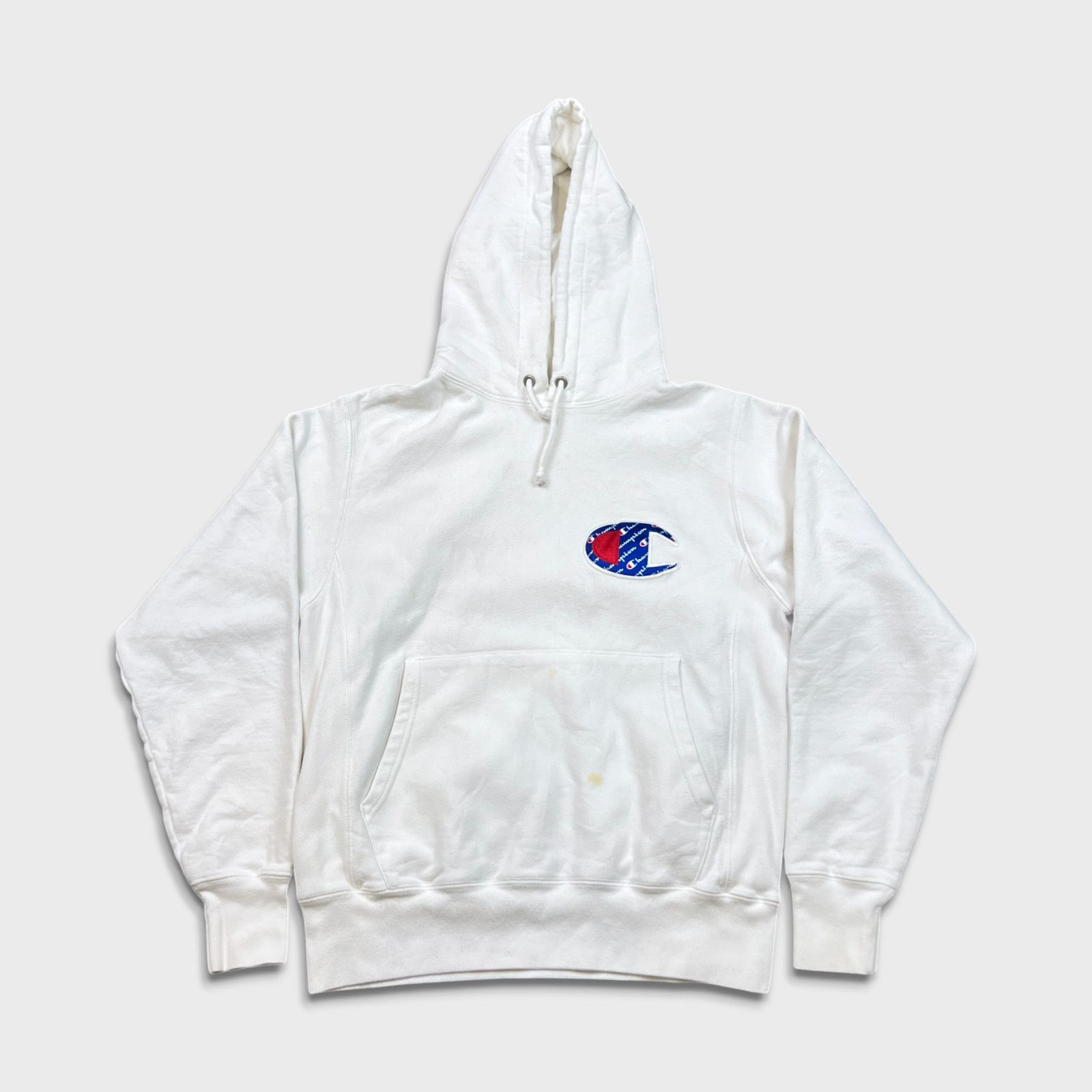 Champion × Vintage Champion Reverse Weave Hoodie Small C Logo Pullover Hooded Size US S / EU 44-46 / 1 - 1 Thumbnail