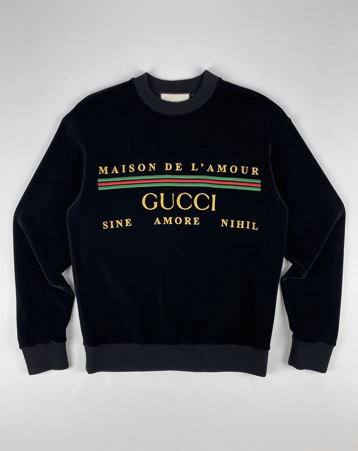 GUCCI L'AVEUGLE PAR AMOUR スウェットシャツ New GUCCI L'aveugle Par Amour Sweatshirt Pullover Vintage