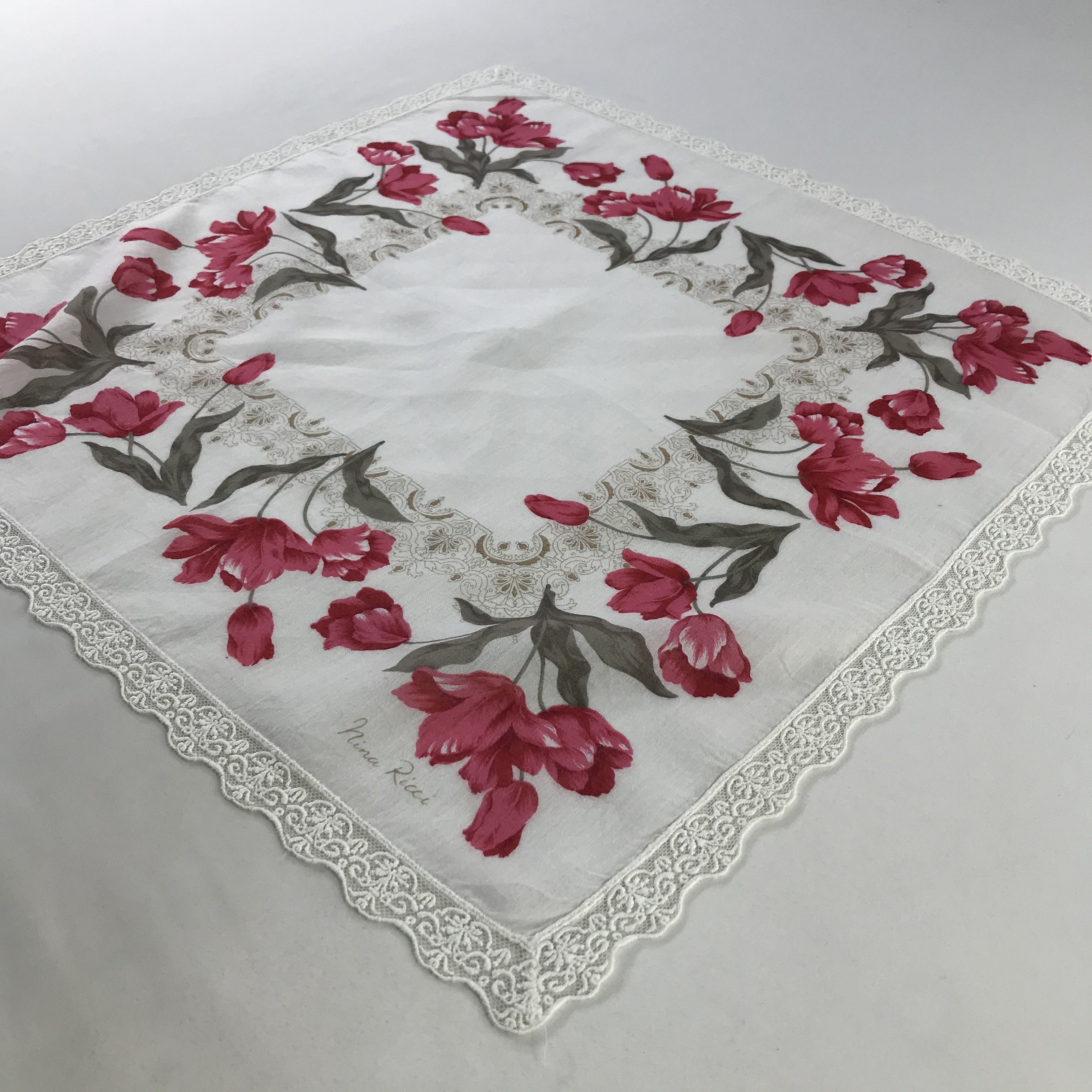 Nina Ricci × Vintage Nina Ricci Bandana / Handkerchief / Neckerchief - S1020 Size ONE SIZE - 2 Thumbnail