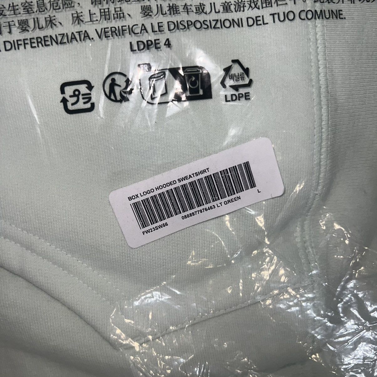 Supreme Supreme Box Logo Sweatshirt FW23 Light Green Size: Large Size US L / EU 52-54 / 3 - 3 Thumbnail