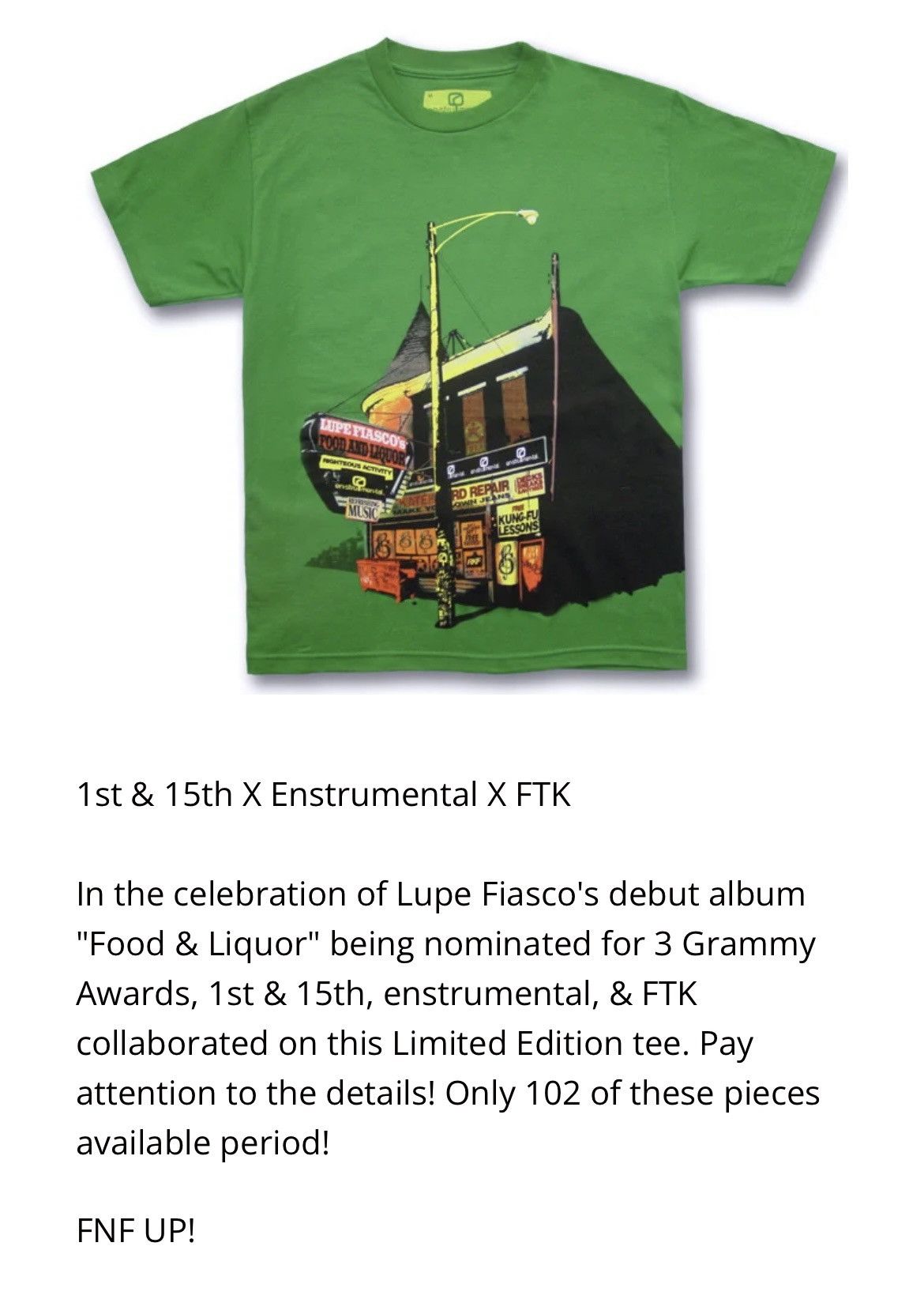 Other Lupe Fiasco x Enstrumental Size US XL / EU 56 / 4 - 1 Thumbnail