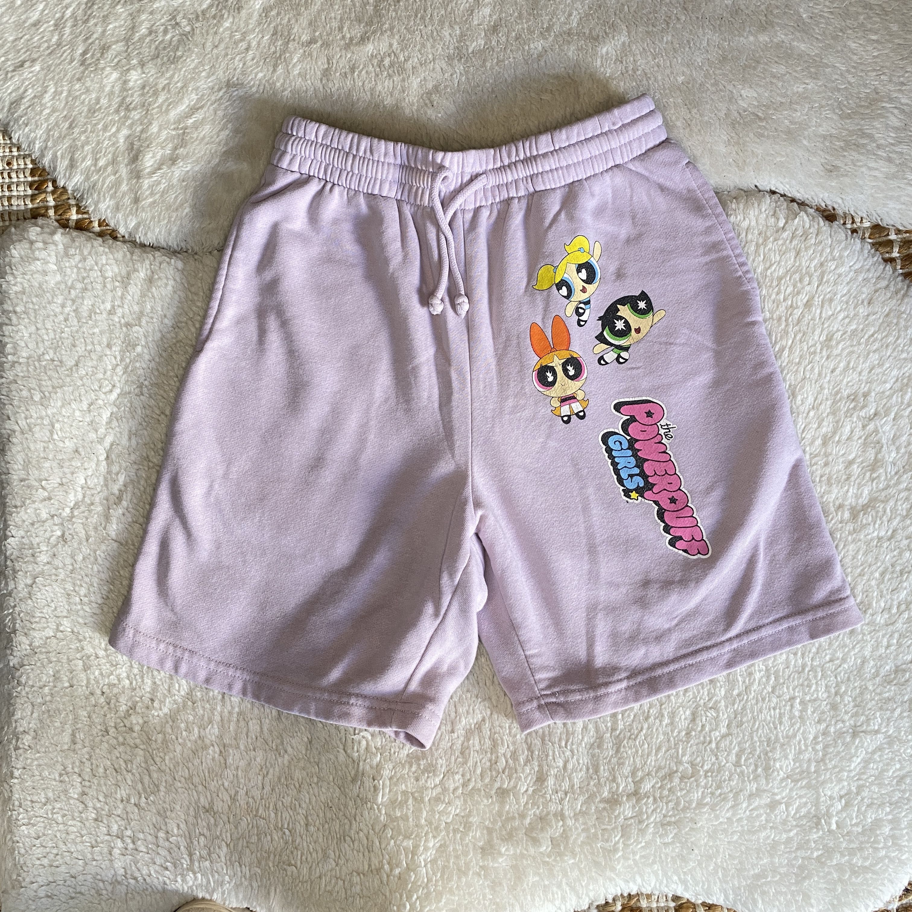 Other Powerpuff Girls Lilac Fleece Shorts - Small Size 27" / US 4 / IT 40 - 1 Thumbnail