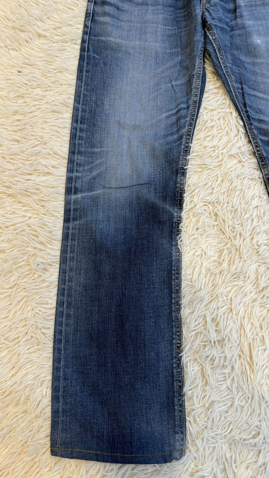 Edwin Offer‼️Edwin Buckle Back Selvedge Distressed Denim (24-195) Size US 31 - 9 Thumbnail