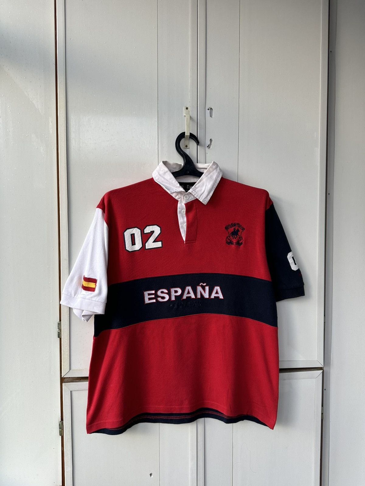 Polo Ralph Lauren Vintage Espana Polo Ralph Style Logo Red Size US L / EU 52-54 / 3 - 1 Thumbnail
