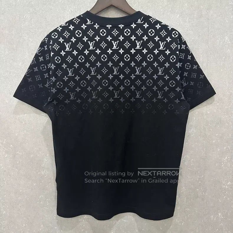 Louis Vuitton Louis Vuitton Black Gradient Old Flower Full Short Sleeve Size US S / EU 44-46 / 1 - 2 Thumbnail