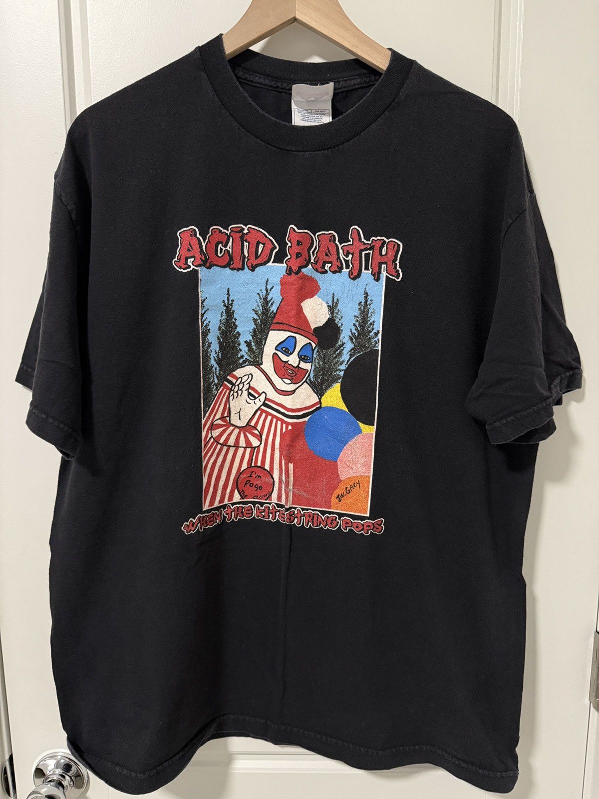 ACID BATH Tシャツ 道化師デザイン　2XL Vintage Acid Bath Shirt | Grailed