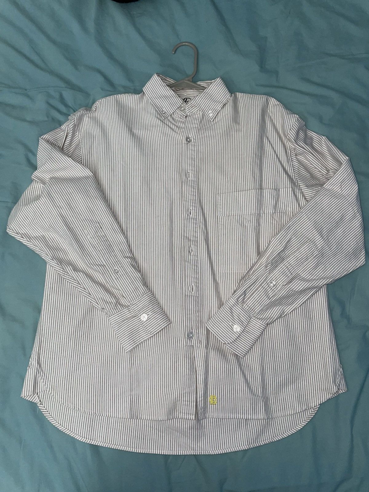 Designer × Other Earls Collection Brown Striped Oxford Shirt – Size XS Size US XS / EU 42 / 0 - 1 Thumbnail