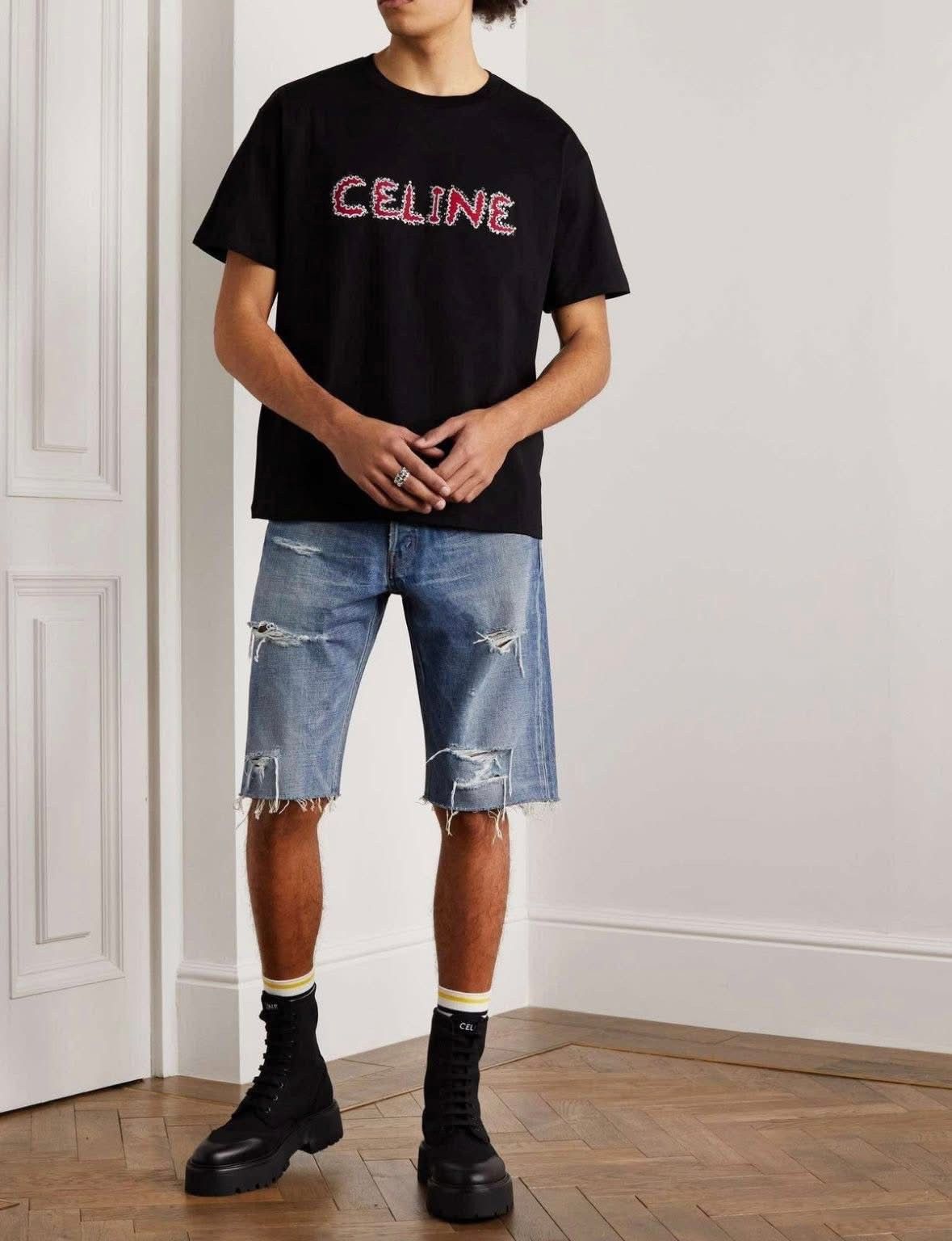 Celine Celine shortskurt mid rise shorts in destroyed thrashed Size US 34 / EU 50 - 3 Thumbnail