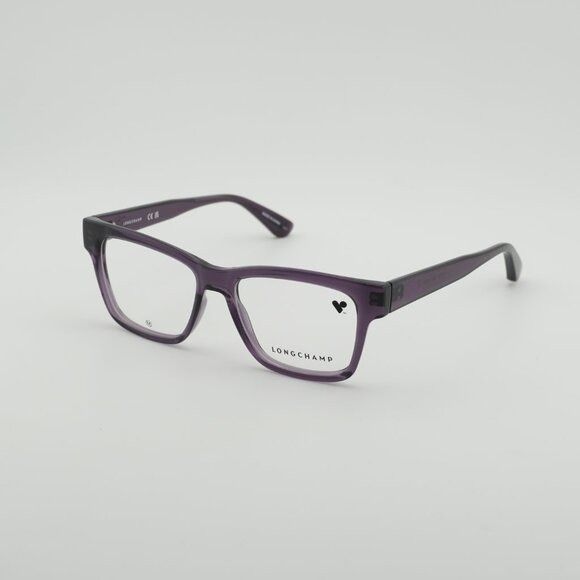Longchamp Longchamp LO2737 501 Eyeglasses Transparent Plum 52mm Frame Size ONE SIZE - 8 Thumbnail