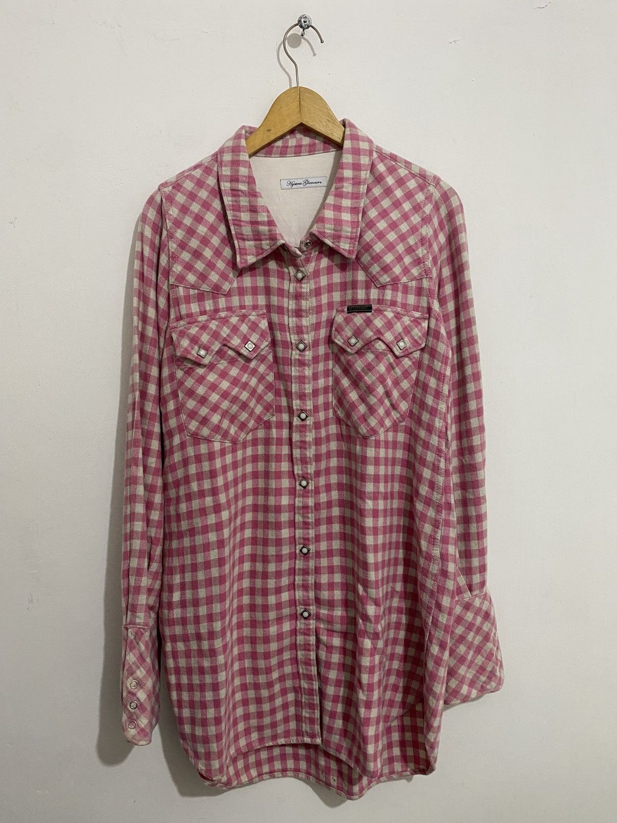 Hysteric Glamour 💸BINDINGOFFER💸Hysteric Glamour Pink Punk Flannel Shirt Size US M / EU 48-50 / 2 - 1 Thumbnail