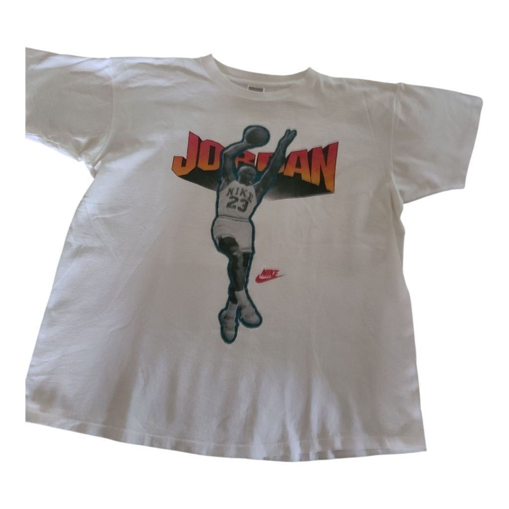 Vintage Nike Air Jordan Graphic T-shirt Large White
