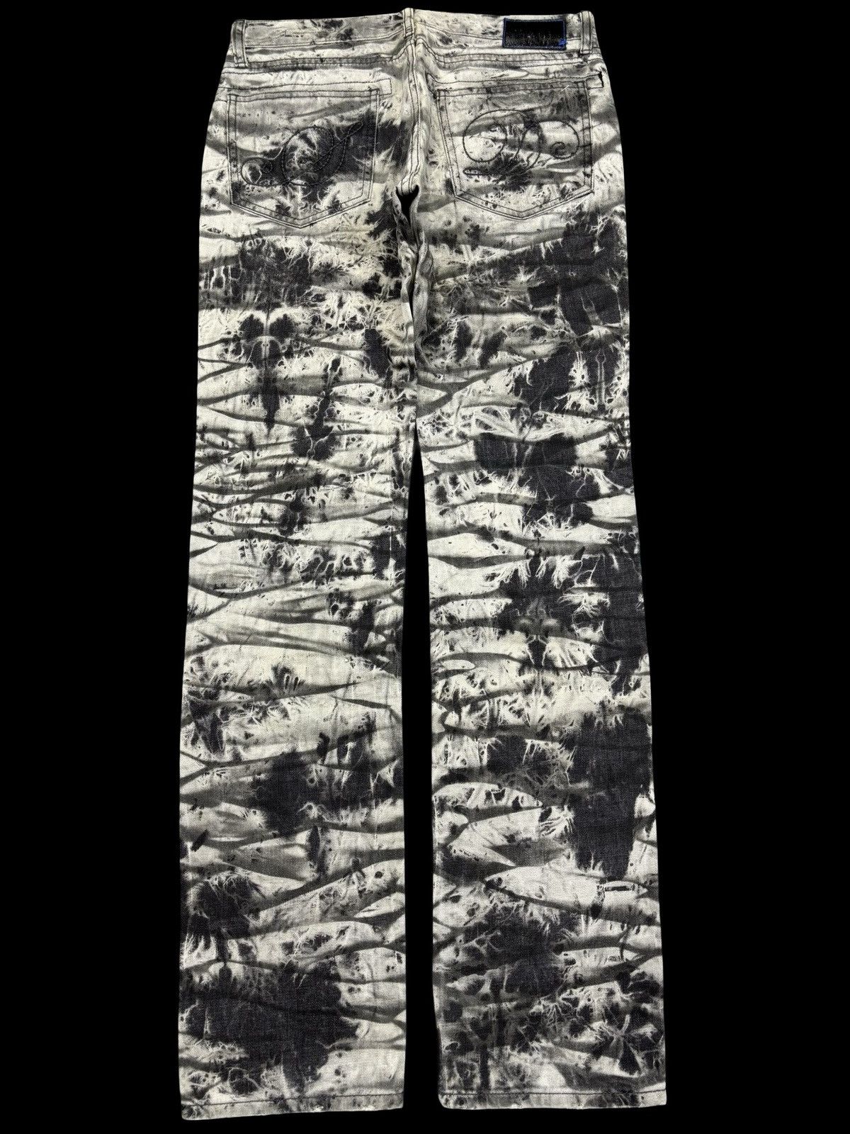 Japanese Brand 💥semanticdesign Japan Streetwear Tye Dye Metal Jeans F721 Size US 31 - 2 Thumbnail