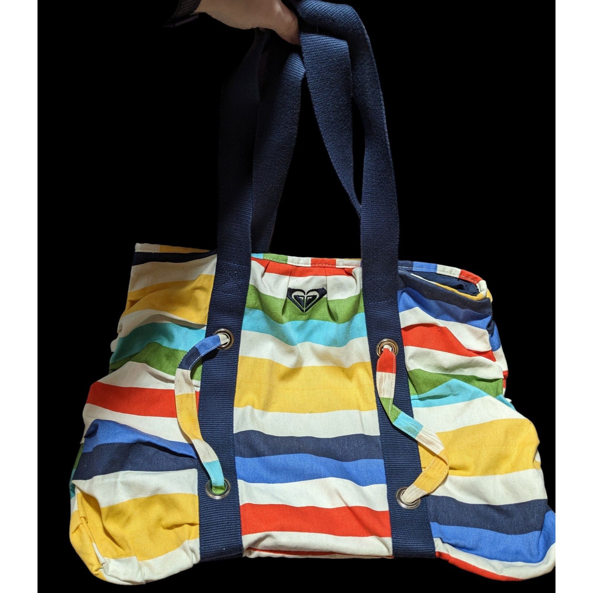 Other Retro Roxy Striped Canvas Beachy Tote Bag Size ONE SIZE - 1 Thumbnail
