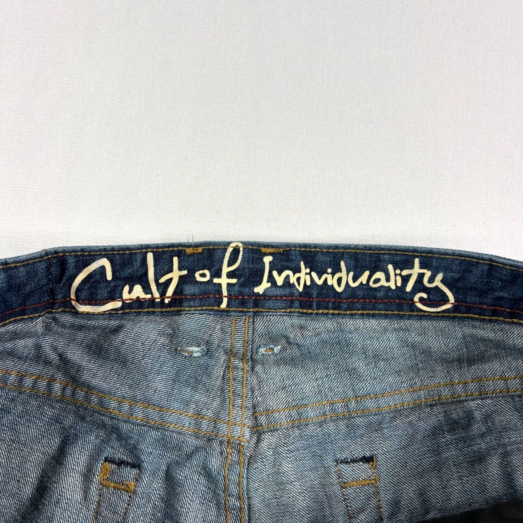 Cult Of Individuality Cult Of Individuality Jeans Mens 38x34 Blue Hagen Relaxed Tapered Distressed Denim Regular Mens Jeans Distressed Blue 90s? Size US 38 / EU 54 - 4 Thumbnail