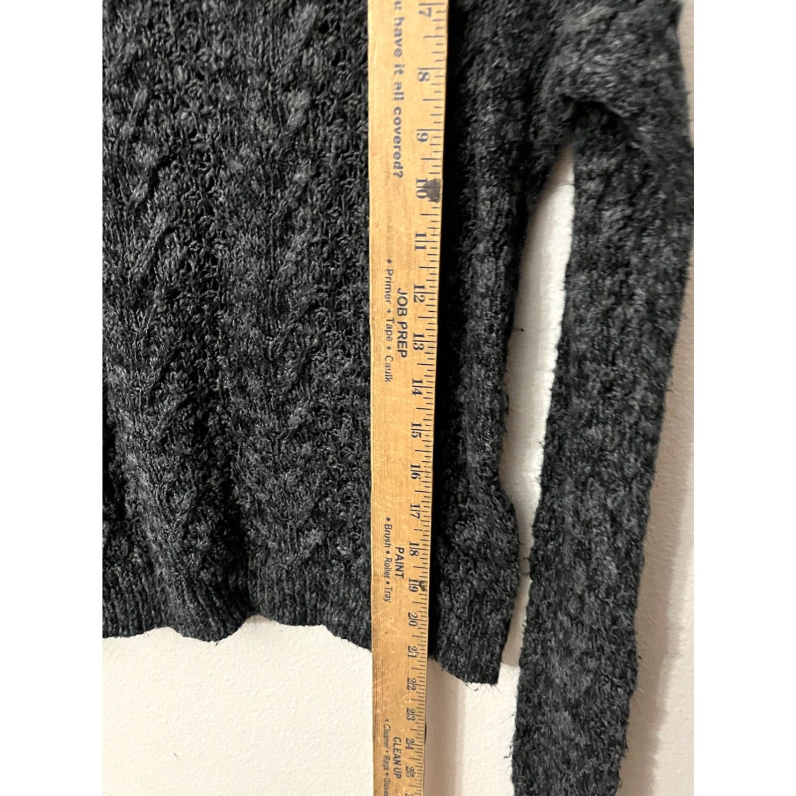 Aeropostale Aeropostale Sweater Women Small Loose Knit Dark Gray Long Sleeve Pullover Casual Fall Winter Regular Knit 100% Acrylic Size S / US 4 / IT 40 - 4 Thumbnail