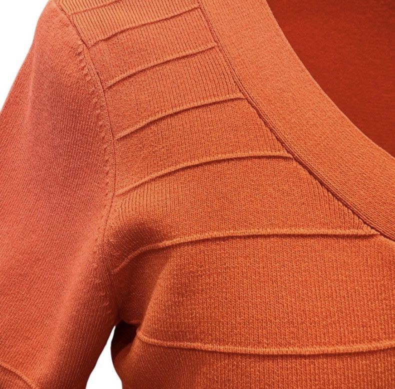Other Cable & Gauge Coral Short Sleeve Sweater Size XL Lightweight Size XL / US 12-14 / IT 48-50 - 6 Thumbnail