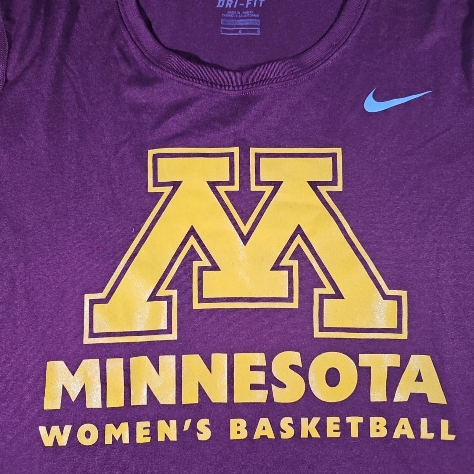 Nike Nike Drifit Minnesota Womens Basketball Tshirt L Size ONE SIZE - 2 Thumbnail