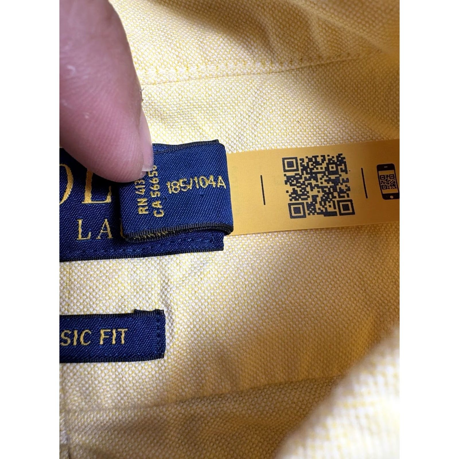 Polo Ralph Lauren Polo Ralph Lauren The Iconic Oxford Shirt Button Up Mens XL Solid Yellow Preppy Shirt Size US XL / EU 56 / 4 - 4 Thumbnail