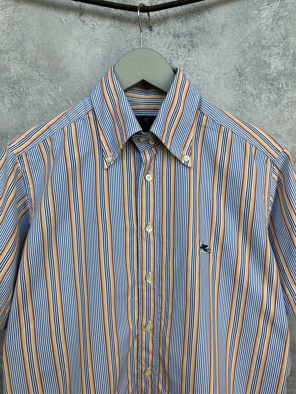 Etro Etro Milano Multicolor Striped Button Down SS Shirt Size US M / EU 48-50 / 2 - 3 Thumbnail