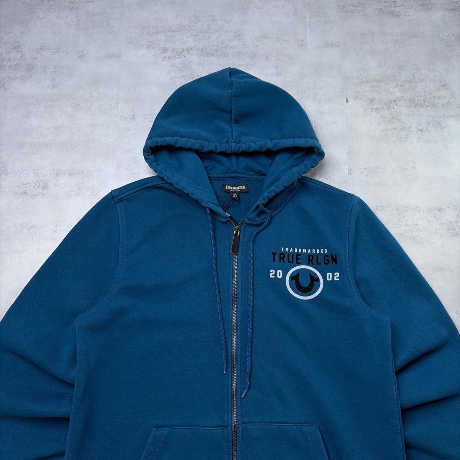 True Religion Y2K Blue True Religion Grunge Skater Zip Up Hoodie Size US M / EU 48-50 / 2 - 3 Thumbnail