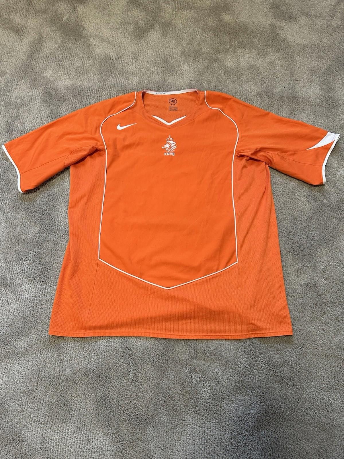 Nike Nike Netherlands 2004/2005 Home Football Soccer JerseySz XXL Size US XXL / EU 58 / 5 - 1 Thumbnail
