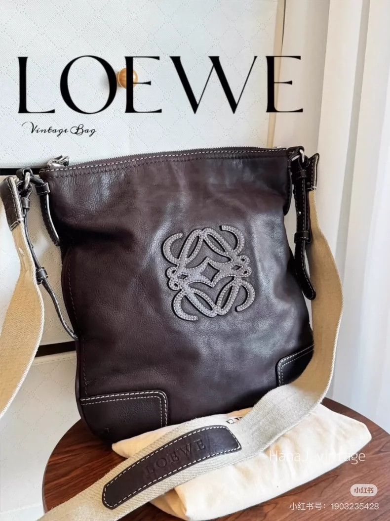 loewe Large suede cross-body bag 2503-Nextarrow