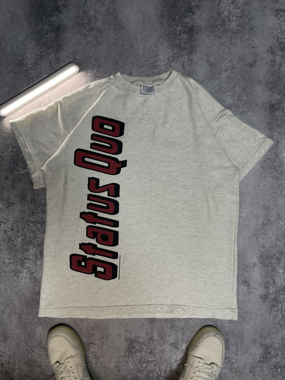 Vintage Punk Status Quo Vintage T-Shirt 90s grail very rare tee Size US XL / EU 56 / 4 - 1 Thumbnail