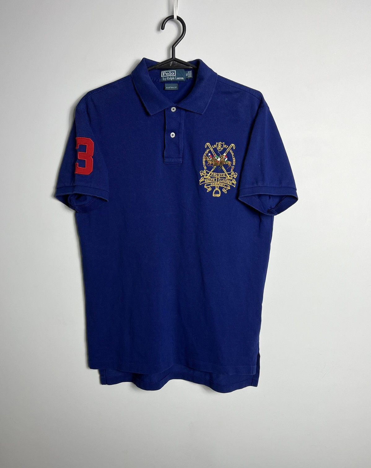 Polo Ralph Lauren × Ralph Lauren × Vintage Polo Ralph Lauren 3 Chief Keef vintage polo shirt Size US M / EU 48-50 / 2 - 1 Thumbnail