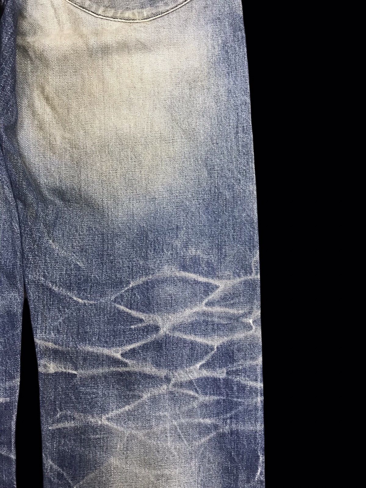Japanese Brand × KURO 💥ARCHIVAL💥KURO "ANARCHISM" DIRTY COOL WHISKER DENIM F117 Size US 32 / EU 48 - 12 Thumbnail