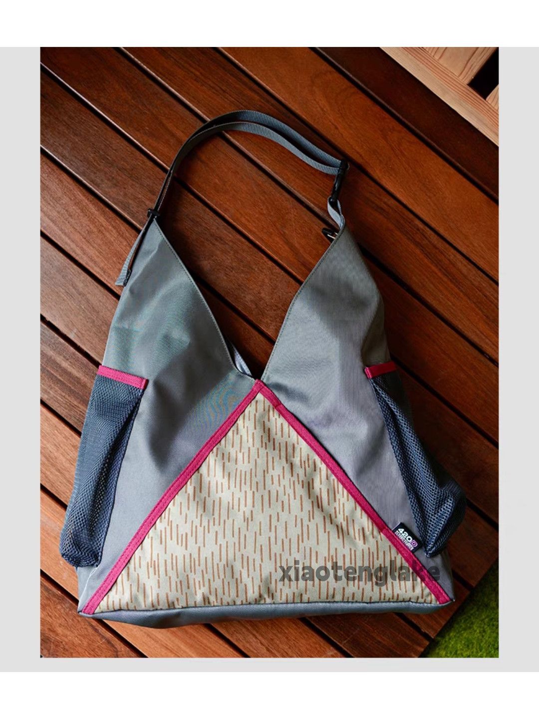 Vintage Unisex outdoor sports patchwork sports tote bag Size ONE SIZE - 3 Thumbnail