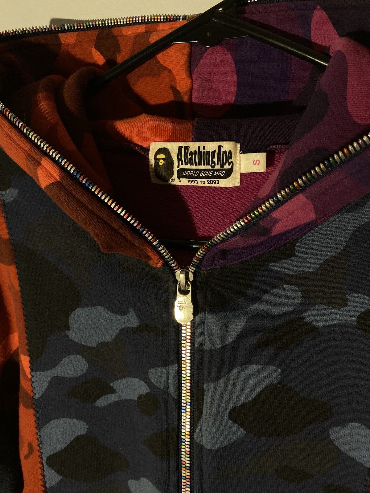 Bape MULTI COLORED BAPE FULL ZIP Size US S / EU 44-46 / 1 - 2 Thumbnail
