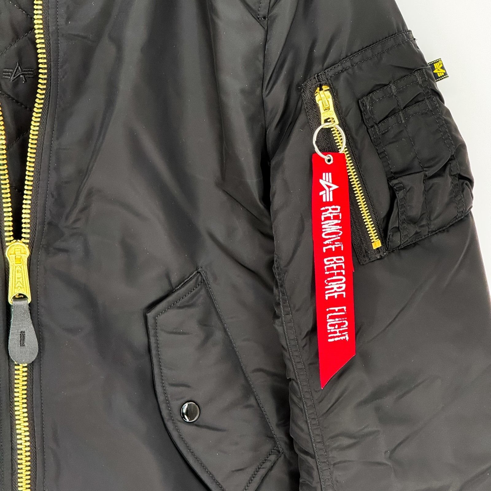 Alpha Industries Alpha Industries MA1 Bomber Jacket Black Slim Fit Nylon Flig Size US XS / EU 42 / 0 - 3 Thumbnail