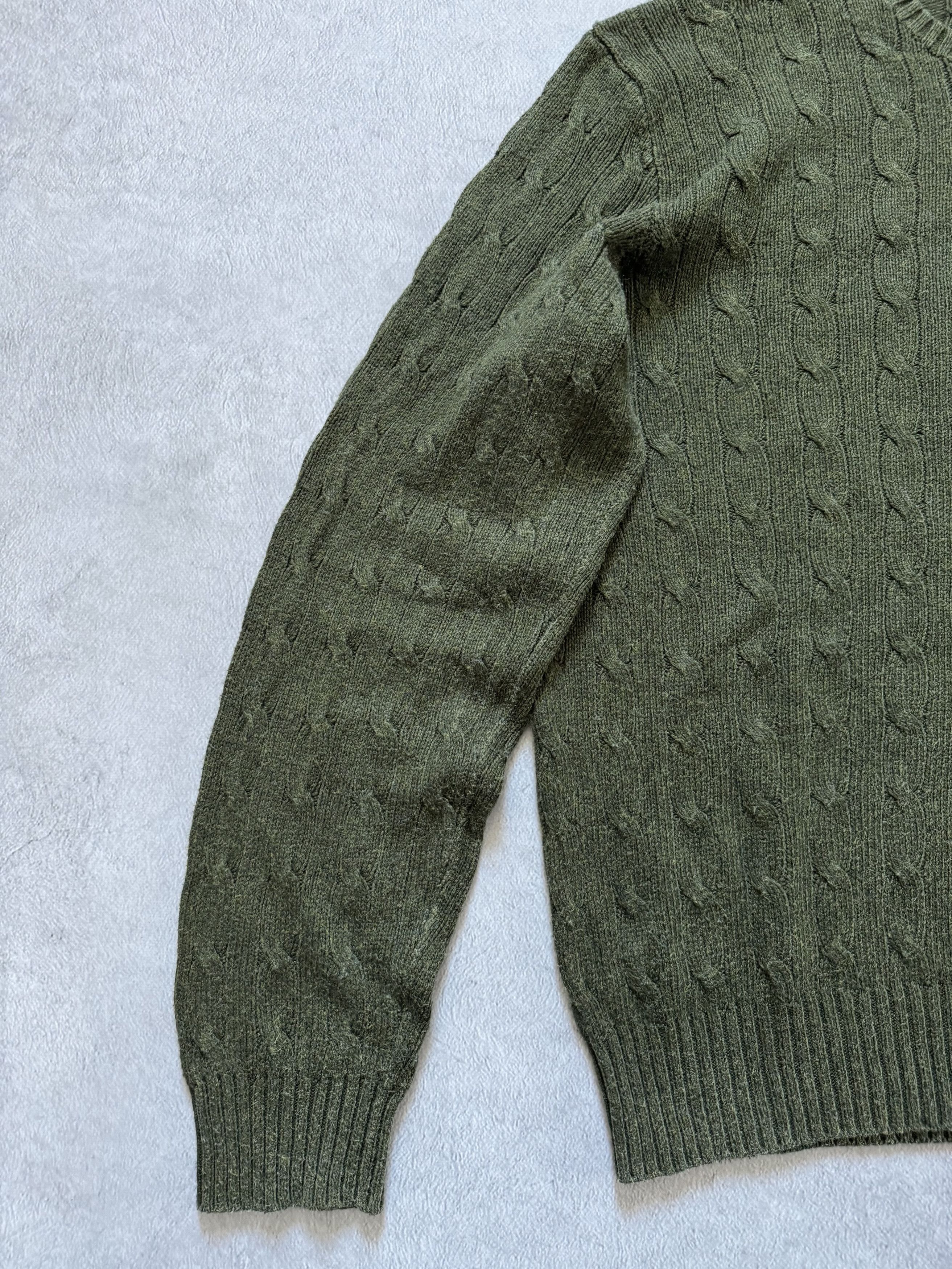 Polo Ralph Lauren Vintage Polo Ralph Lauren Tussah Silk Cable Knit Sweater Size US L / EU 52-54 / 3 - 6 Thumbnail