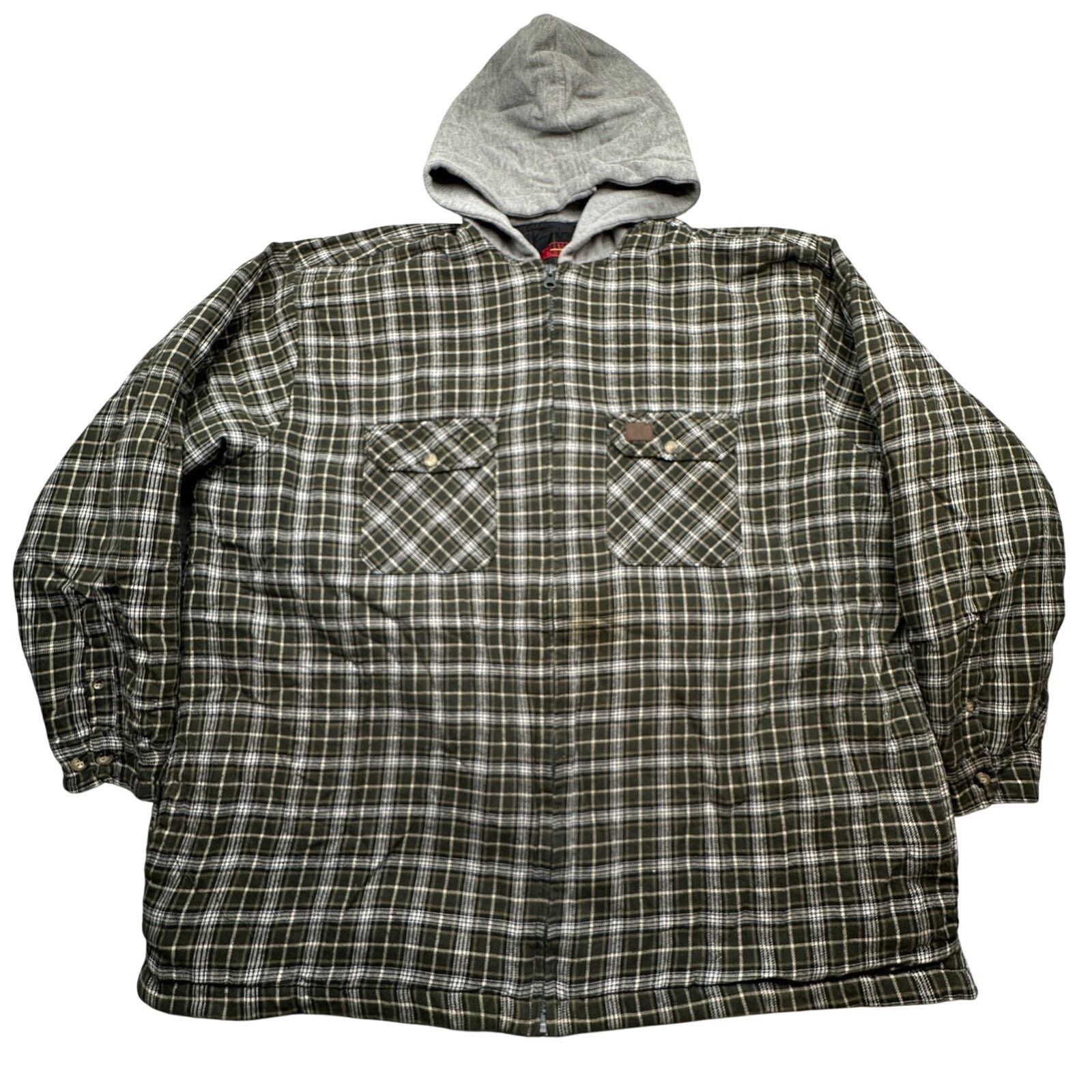 Wrangler Wrangler Riggs Workwear Quilt Lined Zip Flannel Jacket 2XL Size US XXL / EU 58 / 5 - 1 Thumbnail