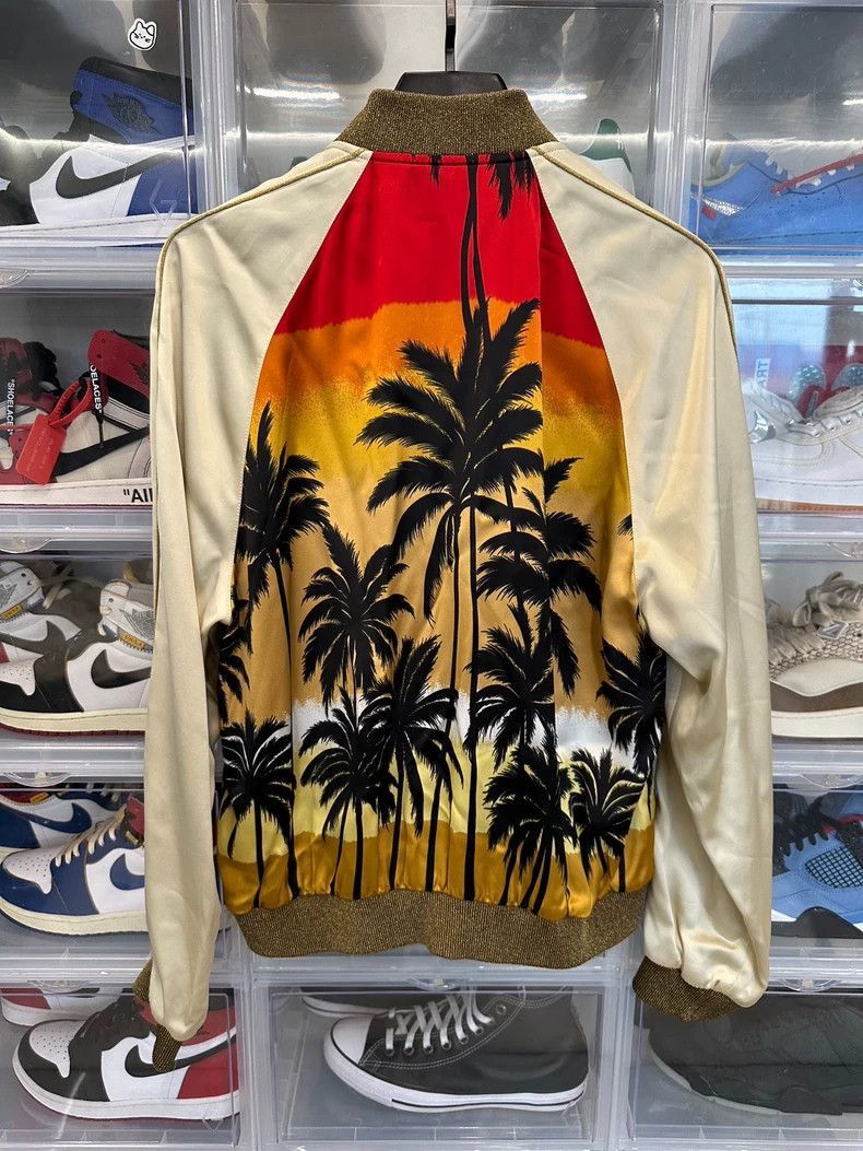 Saint Laurent Paris Saint Laurent Paris Saint Laurent Silk Palm Tree Jacket Si Size US L / EU 52-54 / 3 - 6 Thumbnail