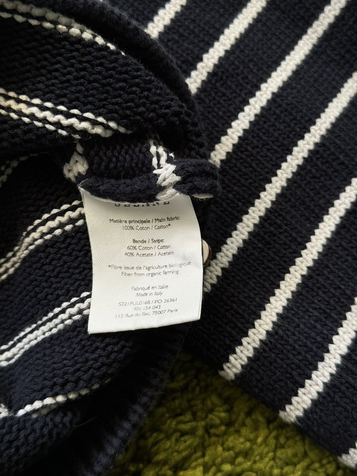 Designer × Sezane Sezane Paris oldmoney style striped sweater Size L / US 10 / IT 46 - 8 Thumbnail