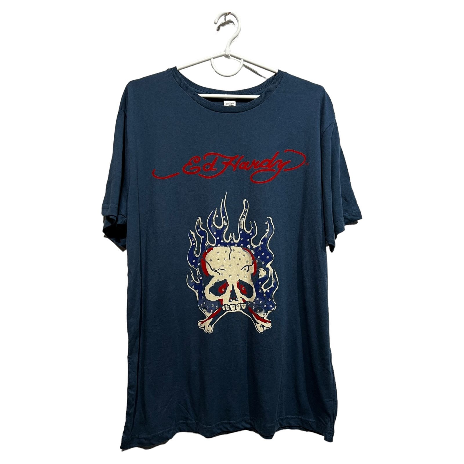 Ed Hardy Vintage T-Shirt Kills Love Slowly Tattoo Skull Y2K