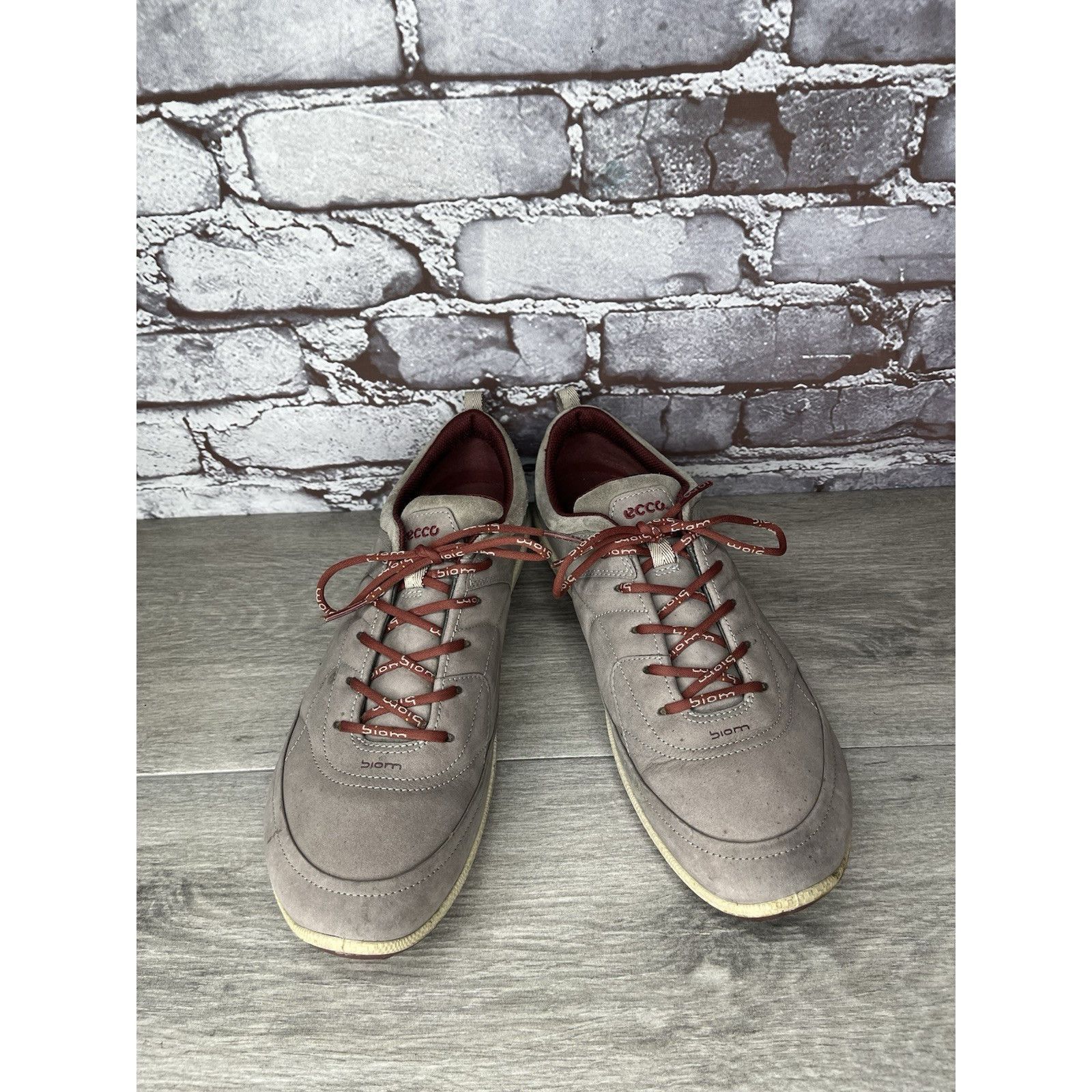 Ecco ECCO Biom Yak Gray Nubuck Leather Spike Less Golf Shoes Wome Size US 10.5 / IT 40.5 - 4 Thumbnail