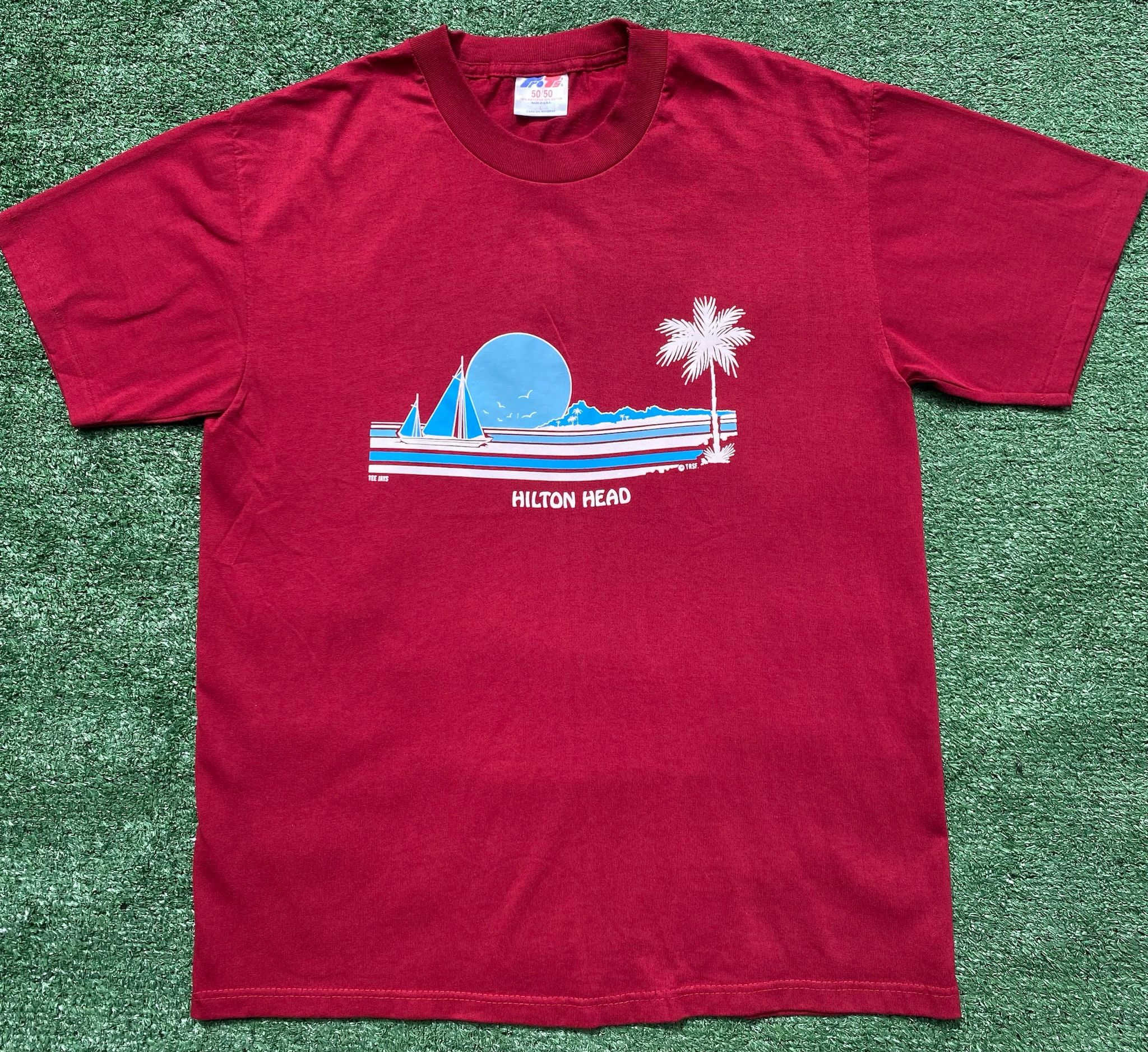 Vintage 80’s Hilton Head Sailing Island T-Shirt Medium USA Made Size US M / EU 48-50 / 2 - 1 Thumbnail