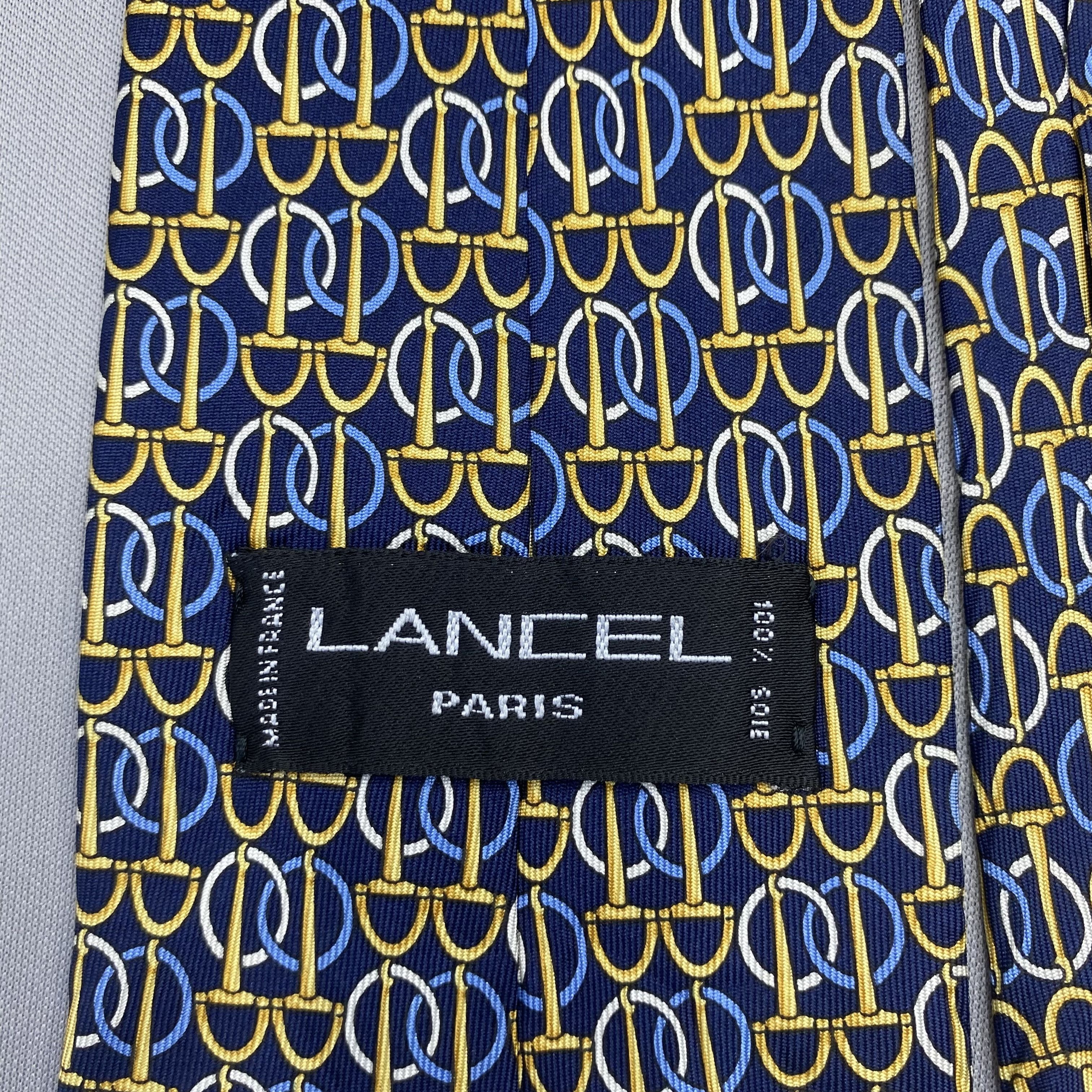 Lancel Vintage Lancel SILK Necktie Cravate Pure Silk Neck Tie Size ONE SIZE - 7 Thumbnail